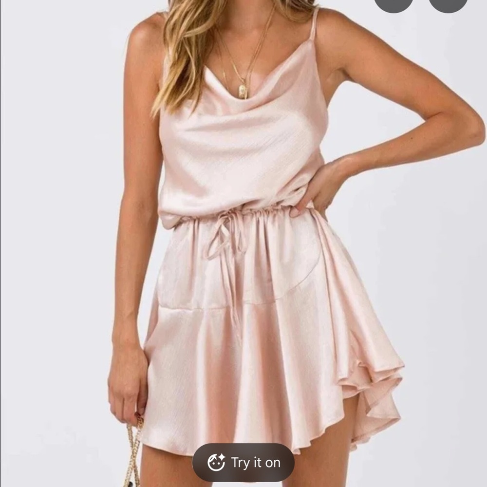 NWT Princess Polly Lia Mini Dress Champagne | 6